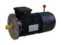 Bremsmotor, Gleichstrombremse, Handlüftung, B5 Flansch, RAL 9005 schwarz, Aluminium