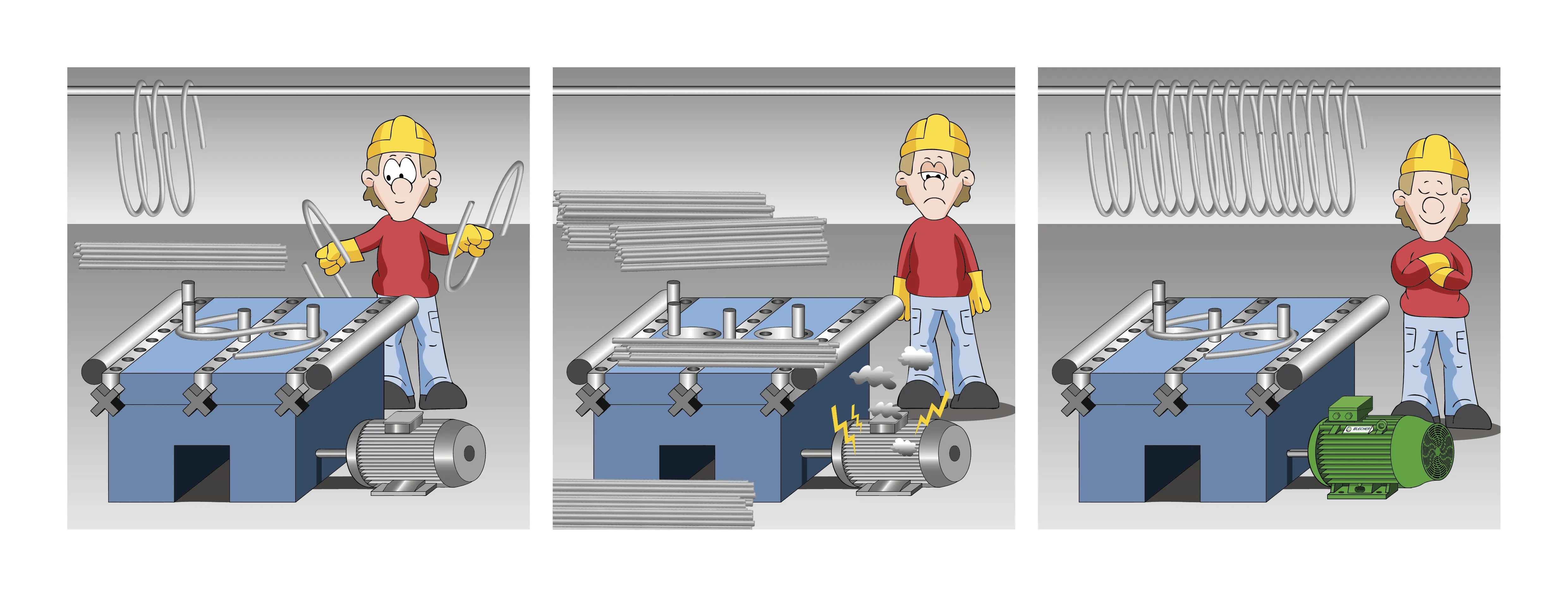 Comic, Metallverarbeitung, Werkbank | blecher.de