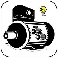 ATEX Exe-Motor, B3, Aluminium, polumschaltbar, 2stufig
