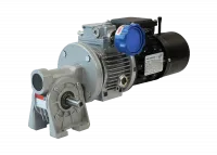 Schneckengetriebe CH03, CH04, CH05, regelbar mit Variator, Vollwelle, B3, Drehstrommotor | blecher.de Schneckengetriebe CH03, CH04, CH05, regelbar mit Variator, Vollwelle, B3, Drehstrommotor | blecher.de