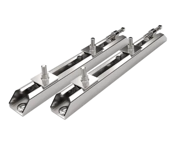 Spannschienen VA-SSN 312/8       Motorbaugr. 80-90 Gleitlänge 240 mm, Bolzen M8
