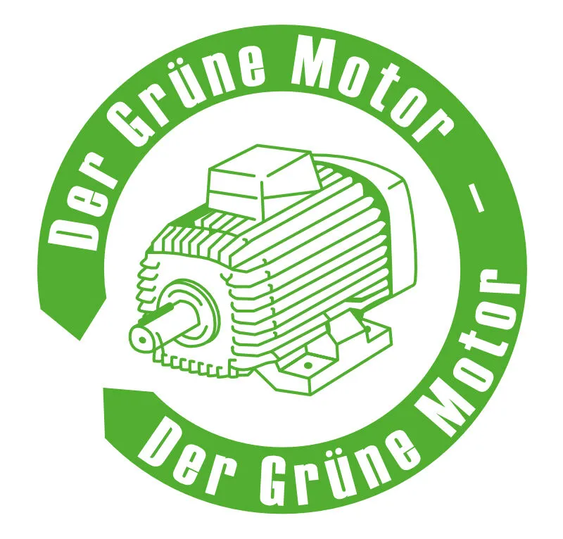 Logo, Der Grüne Motor, Energiesparmotor, Umweltschutz | blecher.de