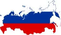 Russland Längerumriss mit Flagge | blecher.de